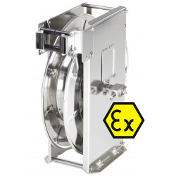 Enrouleur ATEX automatique inox équipé type ST20/12e/Ex, pour air respirable